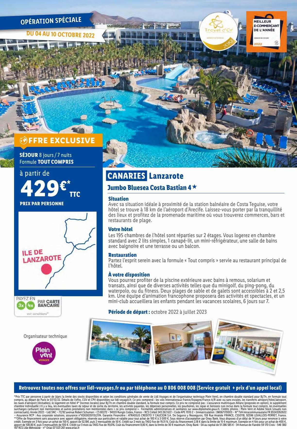 canaries : jumbo bluesea costa bastian 4*
