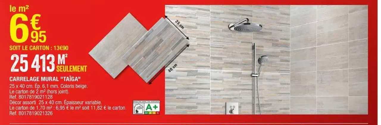 carrelage mural "taïga"