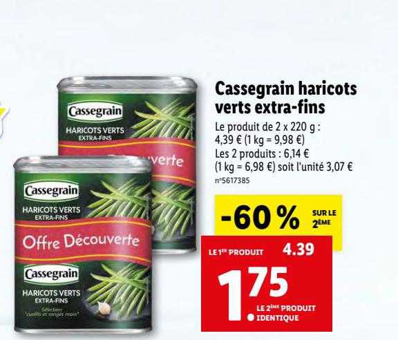cassegrain haricots verts extra-fins