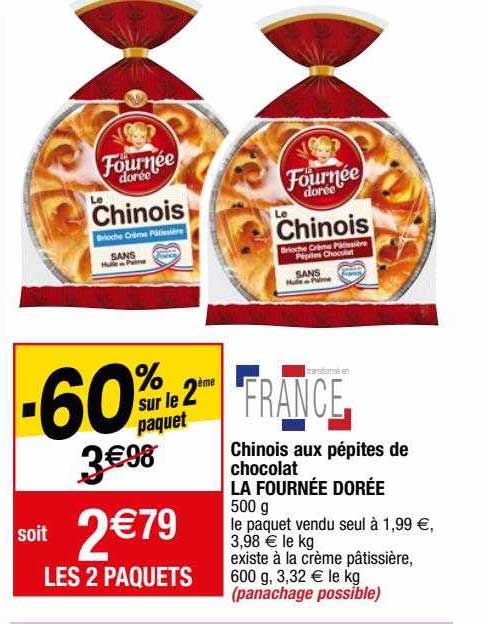 chinois aux pépites de chocolat la fournée dorée