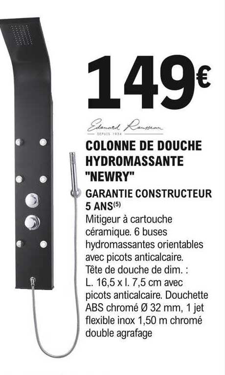 Colonne De Douche Hydromassante "newry"