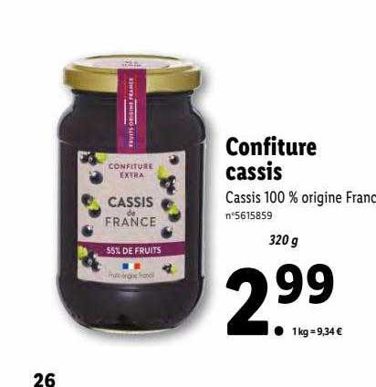 Confiture Cassis