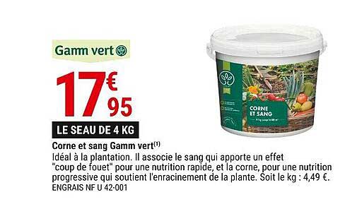 corne et sang gamm vert