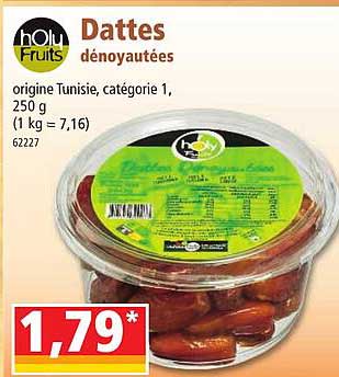 dattes dénoyautées holy fruits
