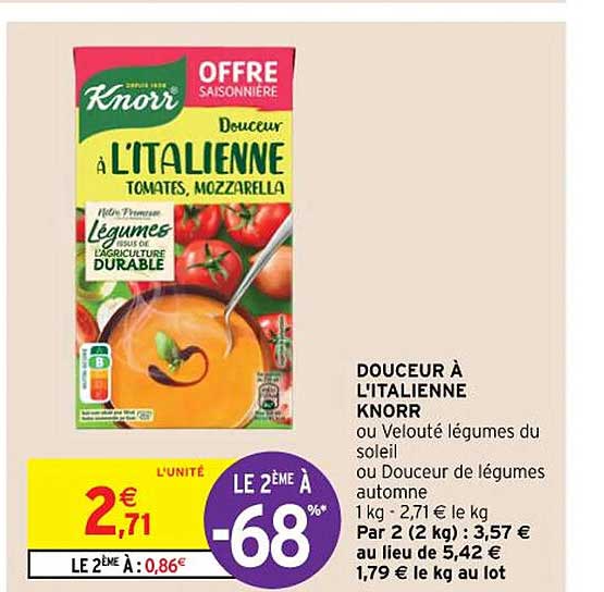 douceur à l'italienne knorr