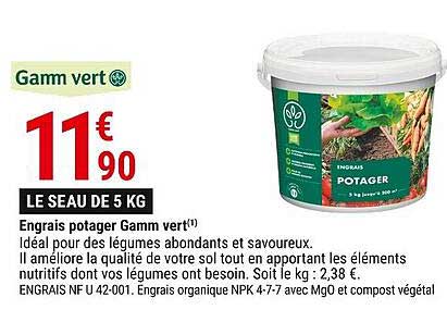 engrais potager gamm vert