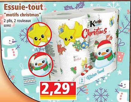 essuie-tout "motifs christmas"