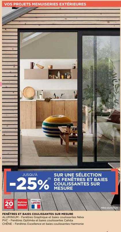 fenêtres et baies coulissantes sur mesure