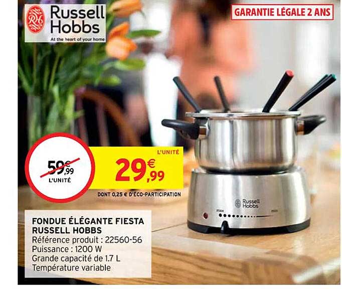 Fondue élégante Fiesta Russell Hobbs