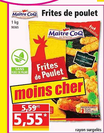 frites de poulet maître coq