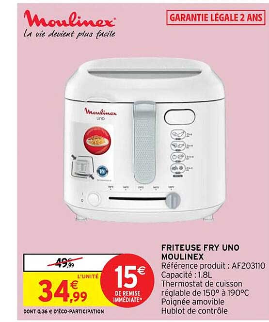 Friteuse Fry Uno Moulinex