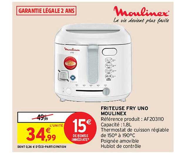 friteuse fry uno moulinex