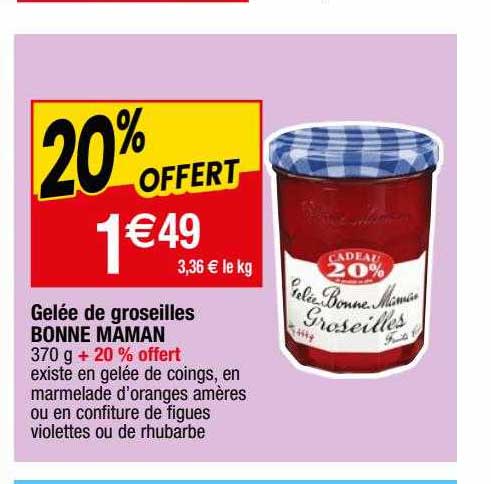 gelée de groseilles bonne maman