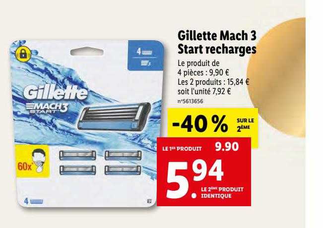gillette mach 3 start recharges