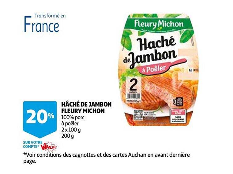 hâché de jambon fleury michon