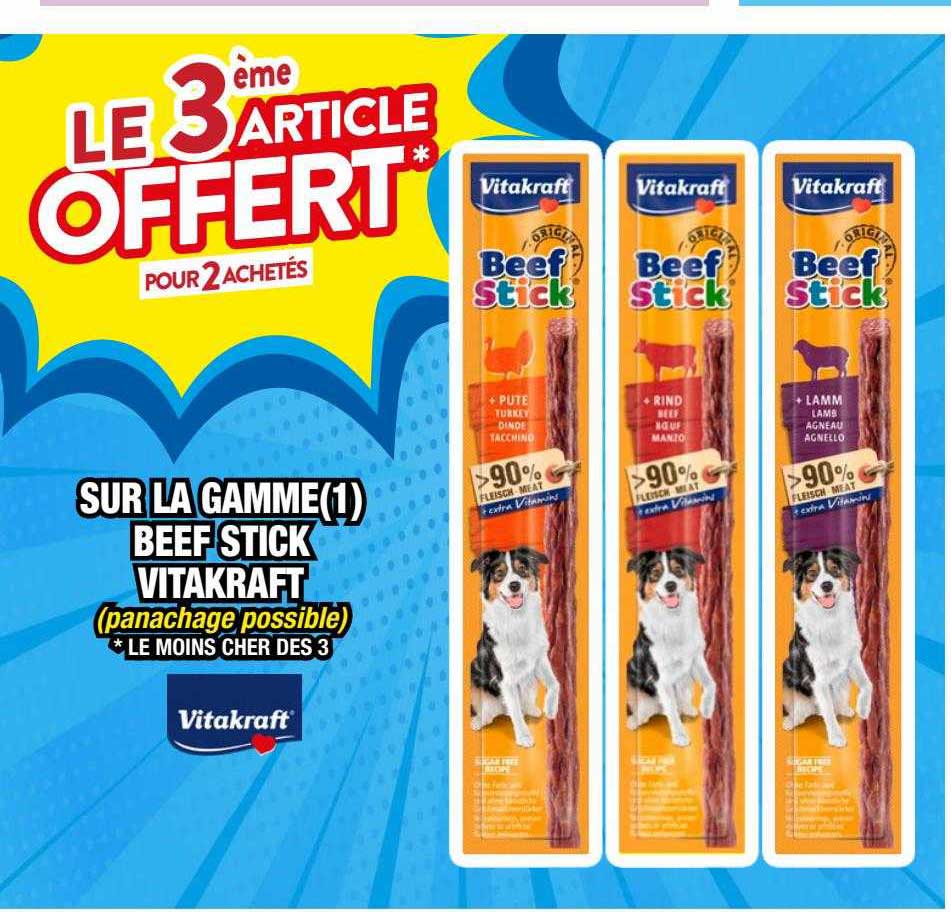 la gamme beef stick vitakraft