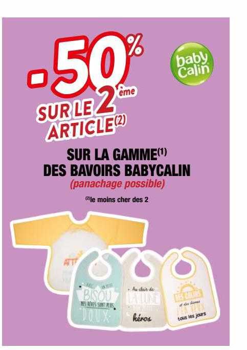 La Gamme Des Bavoirs Babycalin