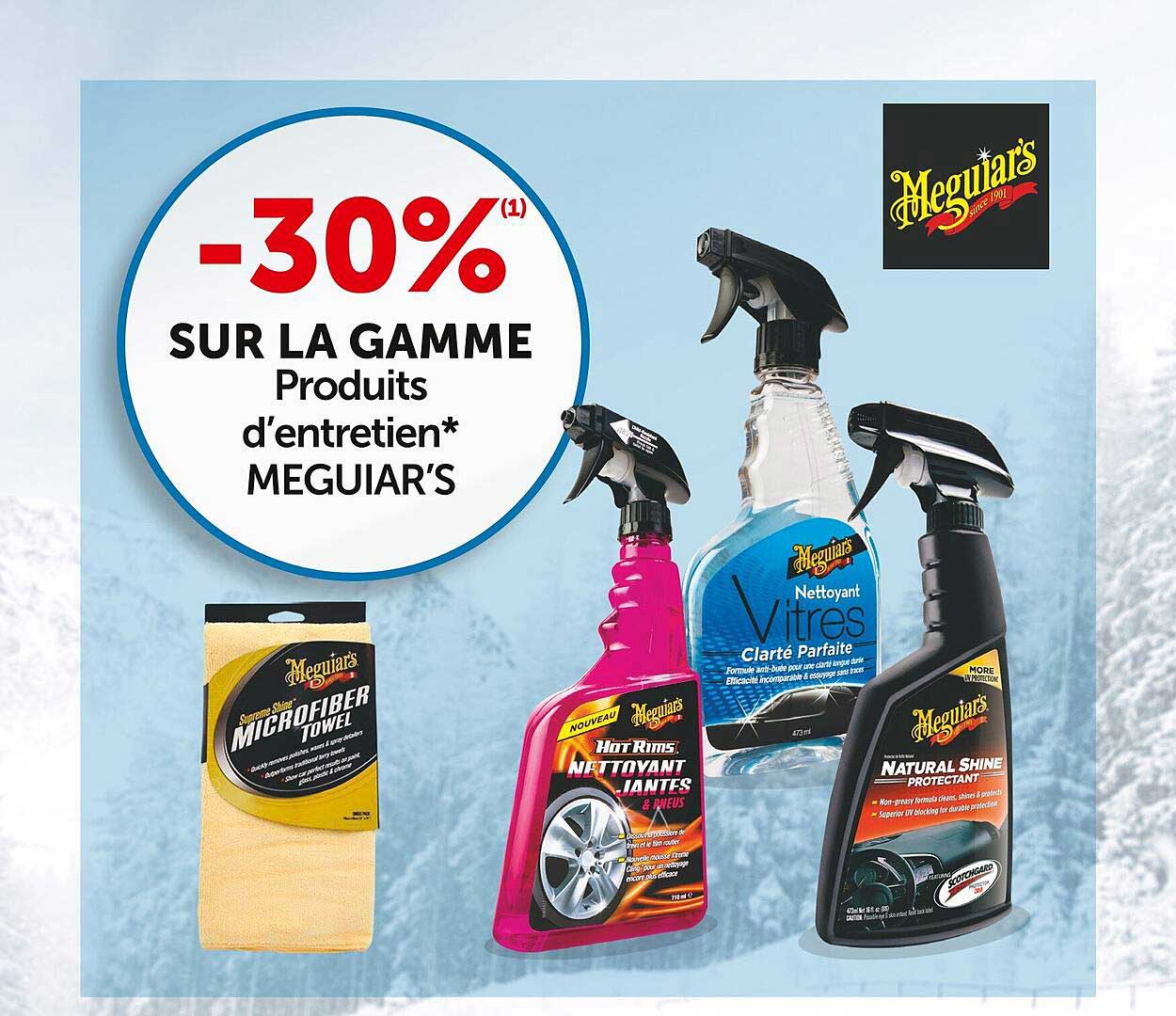 la gamme produits d'entretien meguiar's