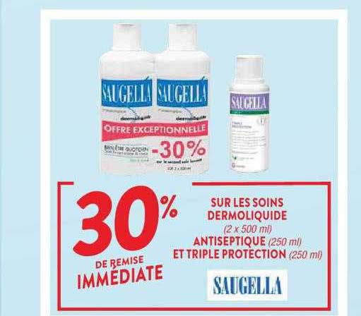 Les Soins Dermoliquide, Antiseptique Et Triple Protection Saugella