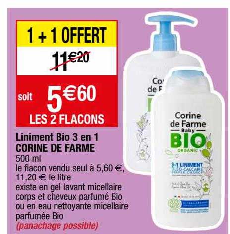 Liniment Bio 3 En 1 Corine De Farme