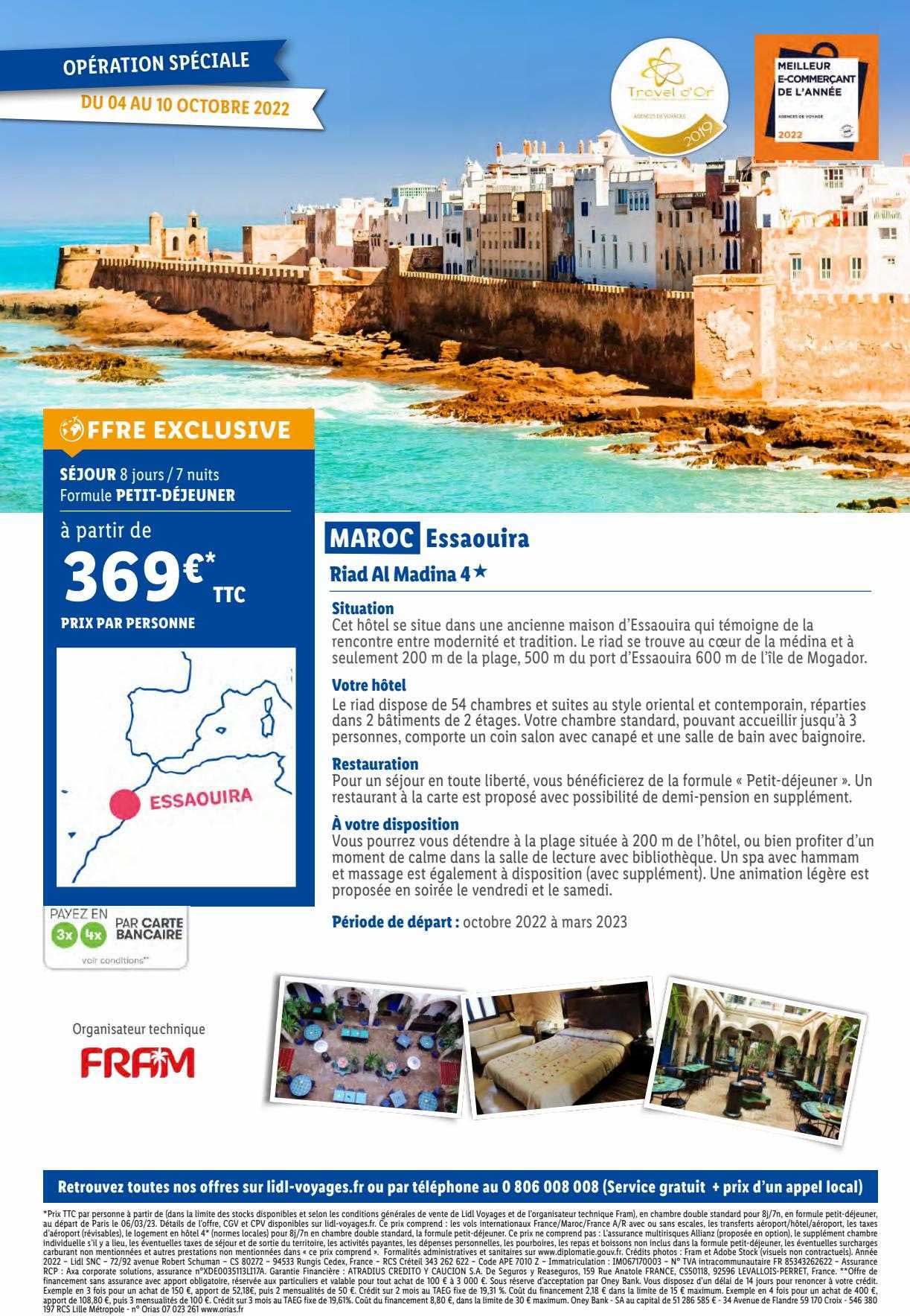 maroc : riad al madina 4*