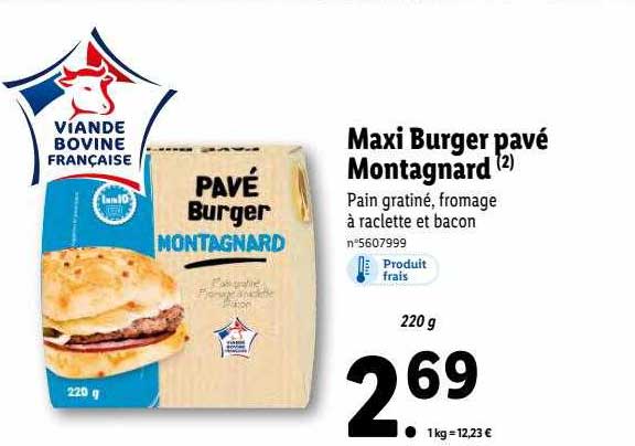 Maxi Burger Pavé Montagnard