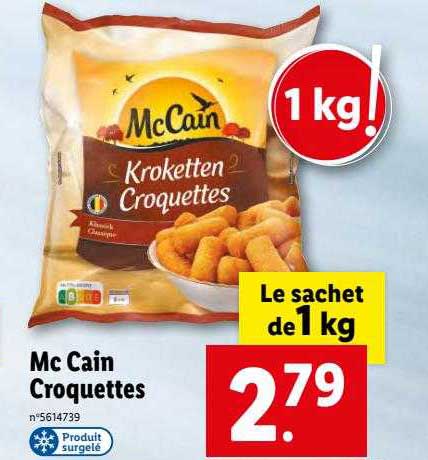 mc cain croquettes