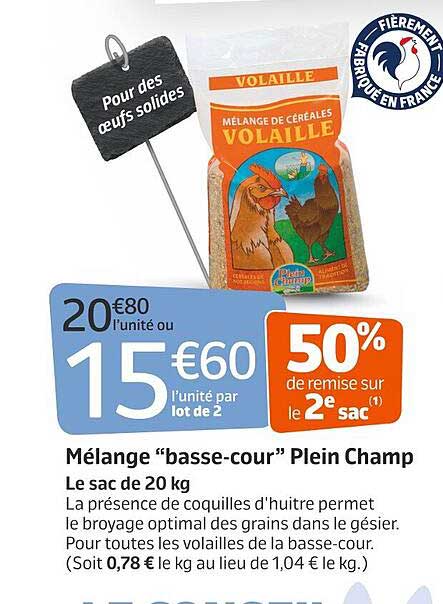 mélange "basse-cour" plein champ