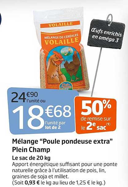 mélange "poule pondeuse extra" plein champ