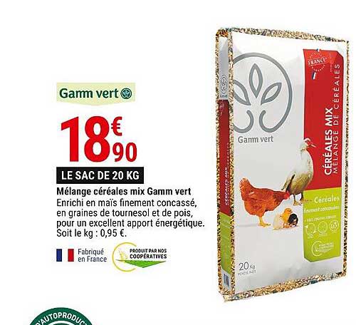 mélange céréales mix gamm vert