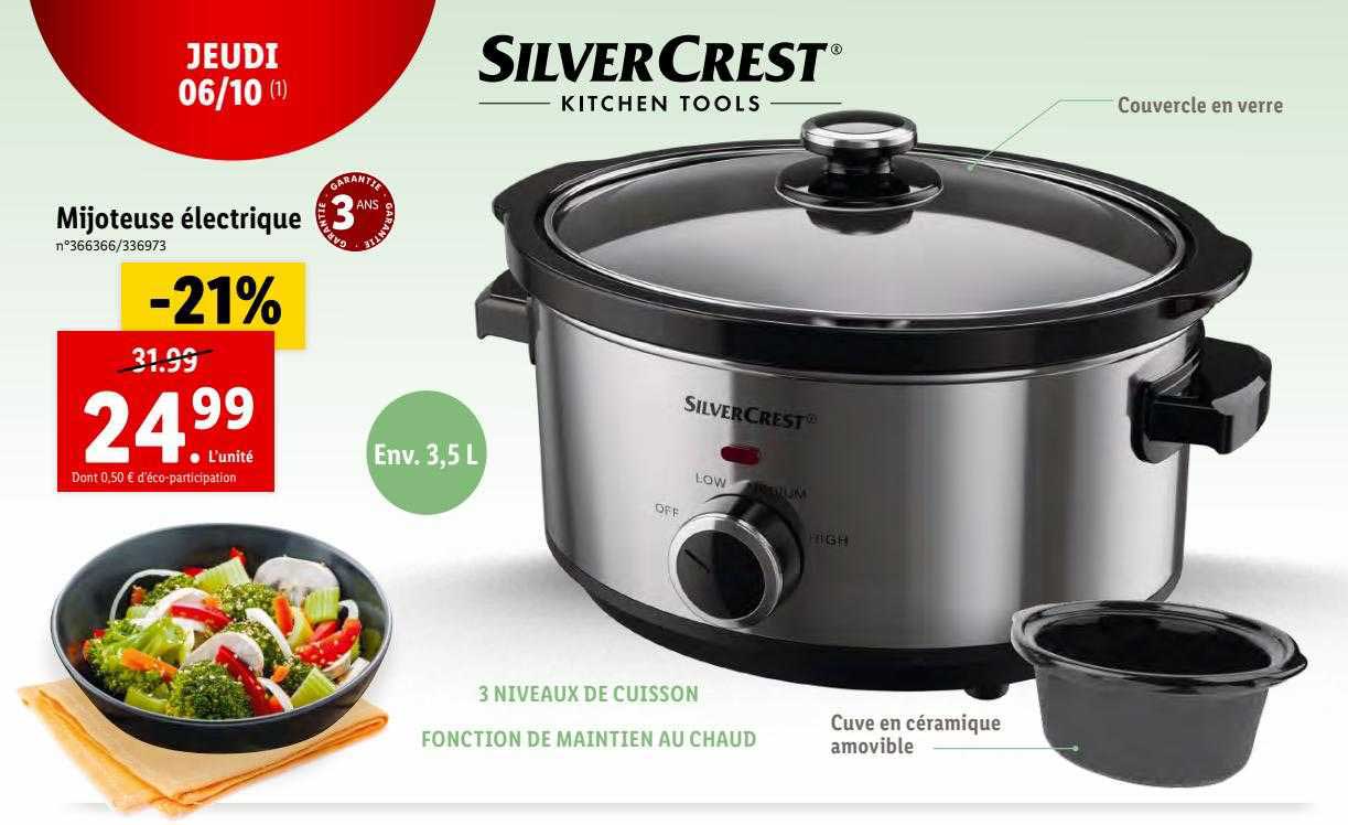 mijoteuse électrique silvercrest