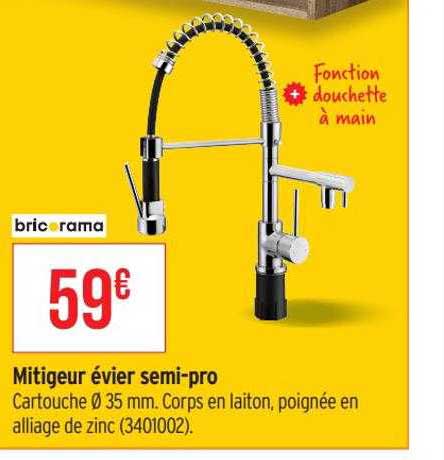 mitigeur évier semi-pro