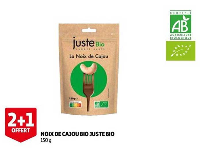 noix de cajou bio juste bio