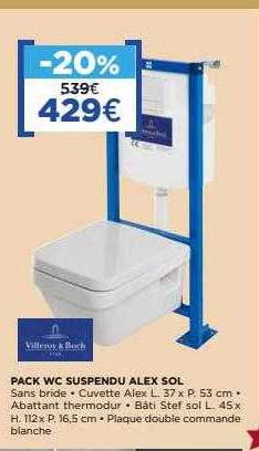 pack wc suspendu alex sol