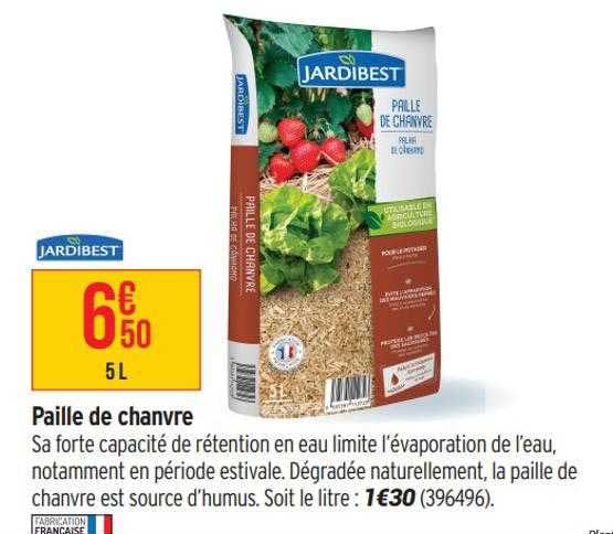 paille de chanvre jardibest