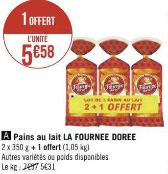 pains au lait la fournée dorée