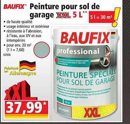 Peinture Pour Sol De Garage Xxl 5l Baufix