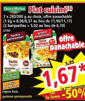 plat cuisiné fleury michon