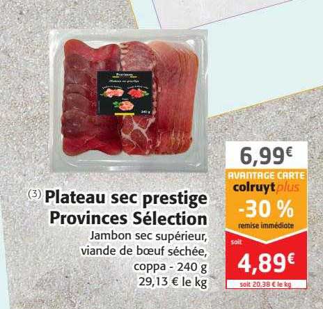 plateau sec prestige provinces sélection