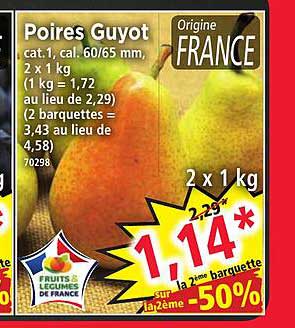 Poires Guyot