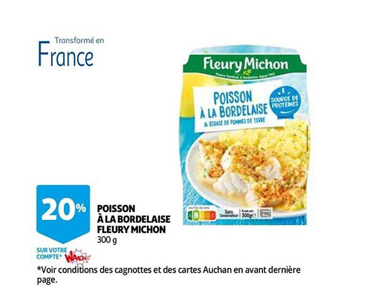 poisson à la bordelaise fleury michon
