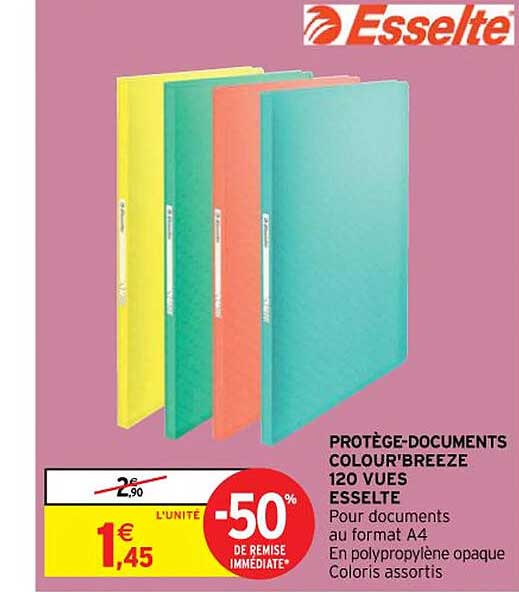 protège-documents colour'breeze 120 vues esselte
