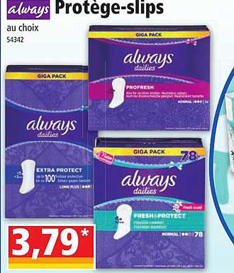 protège-slips always