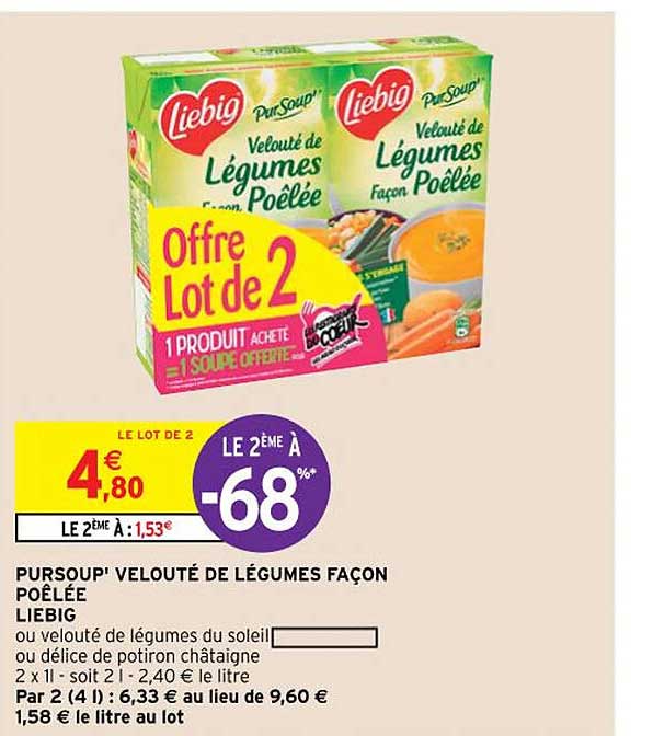 Pursoup' Velouté De Légumes Façon Poêlée Liebig