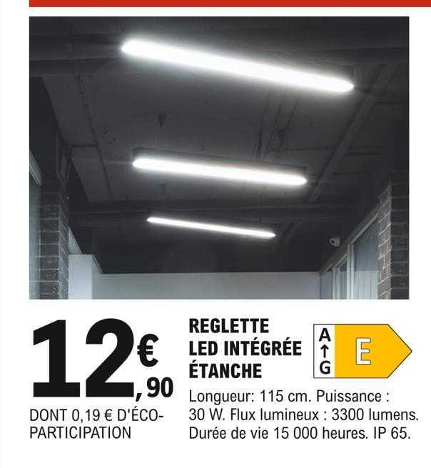 reglette led intégrée étanche