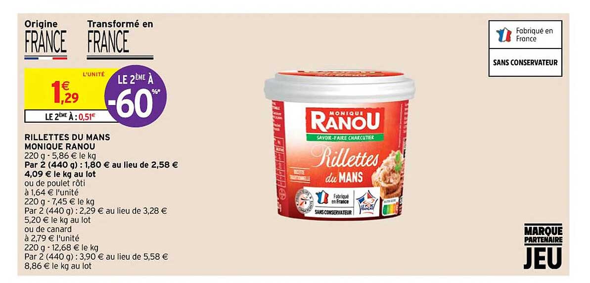 rillettes du mans monique ranou