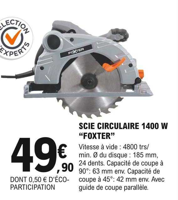 scie circulaire 1400w "foxter"