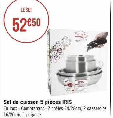 Set De Cuisson 5 Pièces Iris