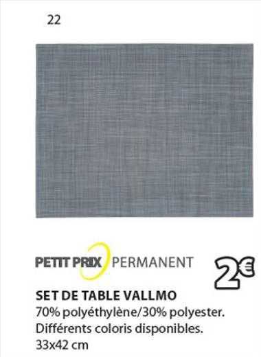 Set De Table Vallmo