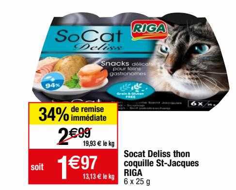 Socat Deliss Thon Coquille St-jacques Riga